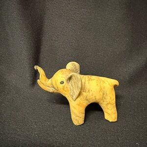 Handcrafted gold colored Elephant Figurine